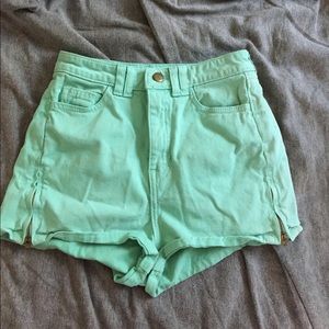 American apparel high waisted shorts