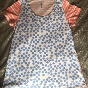 LuLaRoe Classic T - Small S - Red, White & Blue