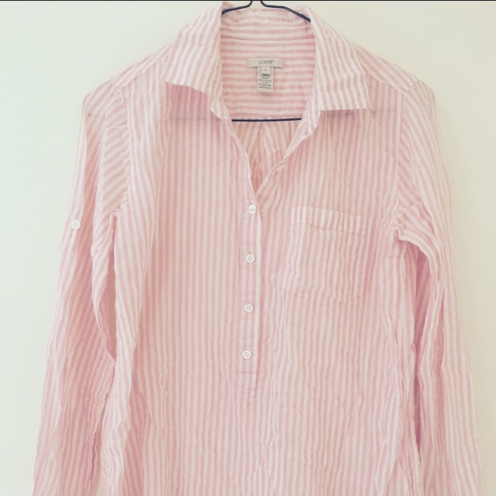 Jcrew 3/4 button cotton shirt (size 0)