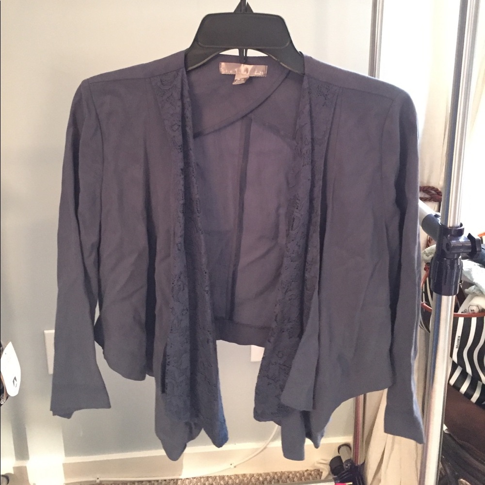 NWOT Love 21 Blue Blazer with Lace