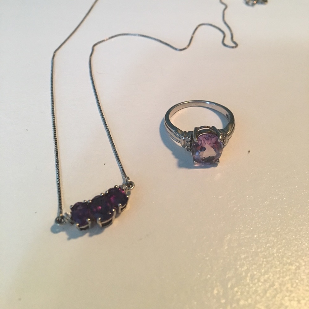 💚 Amethyst Ring & Necklace