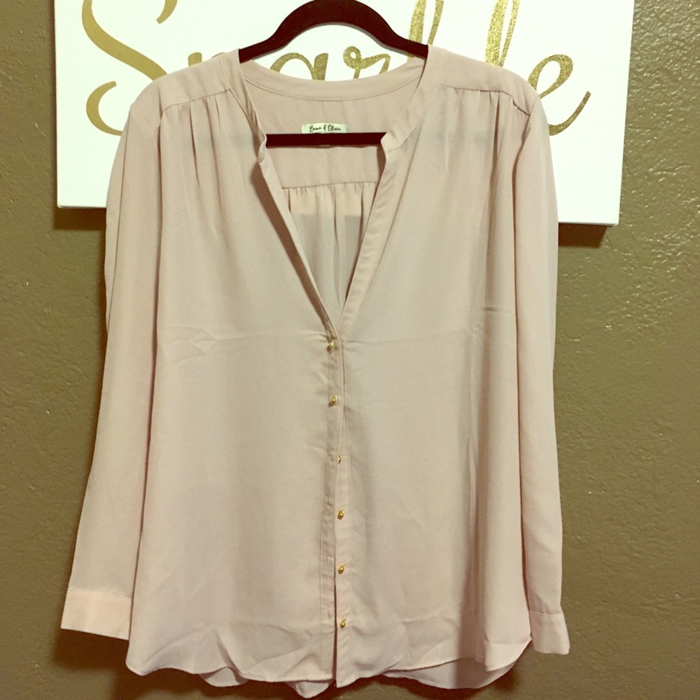 Beautiful Blouse with Gold Closures