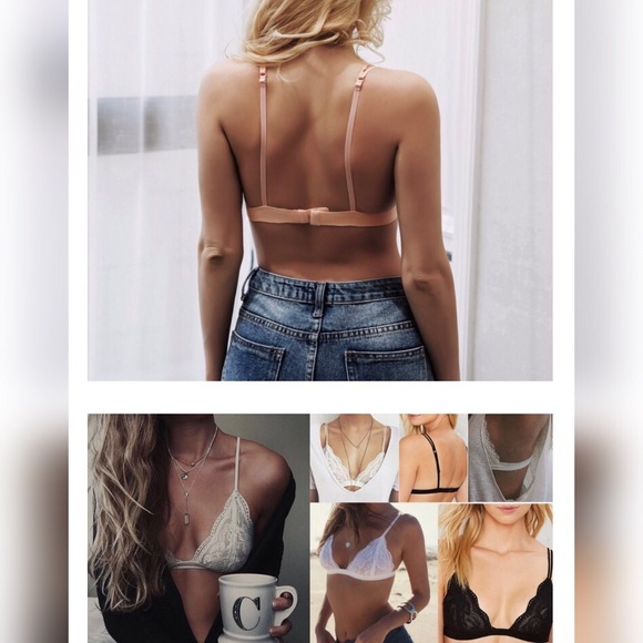 New Burgundy Lace Bra Bralette - Picture 3 of 8