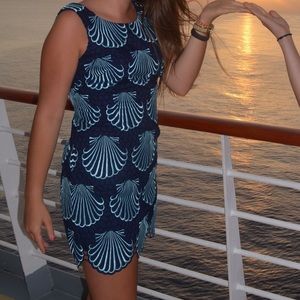 Lilly Pulitzer scalloped sea shell dress. Size 8