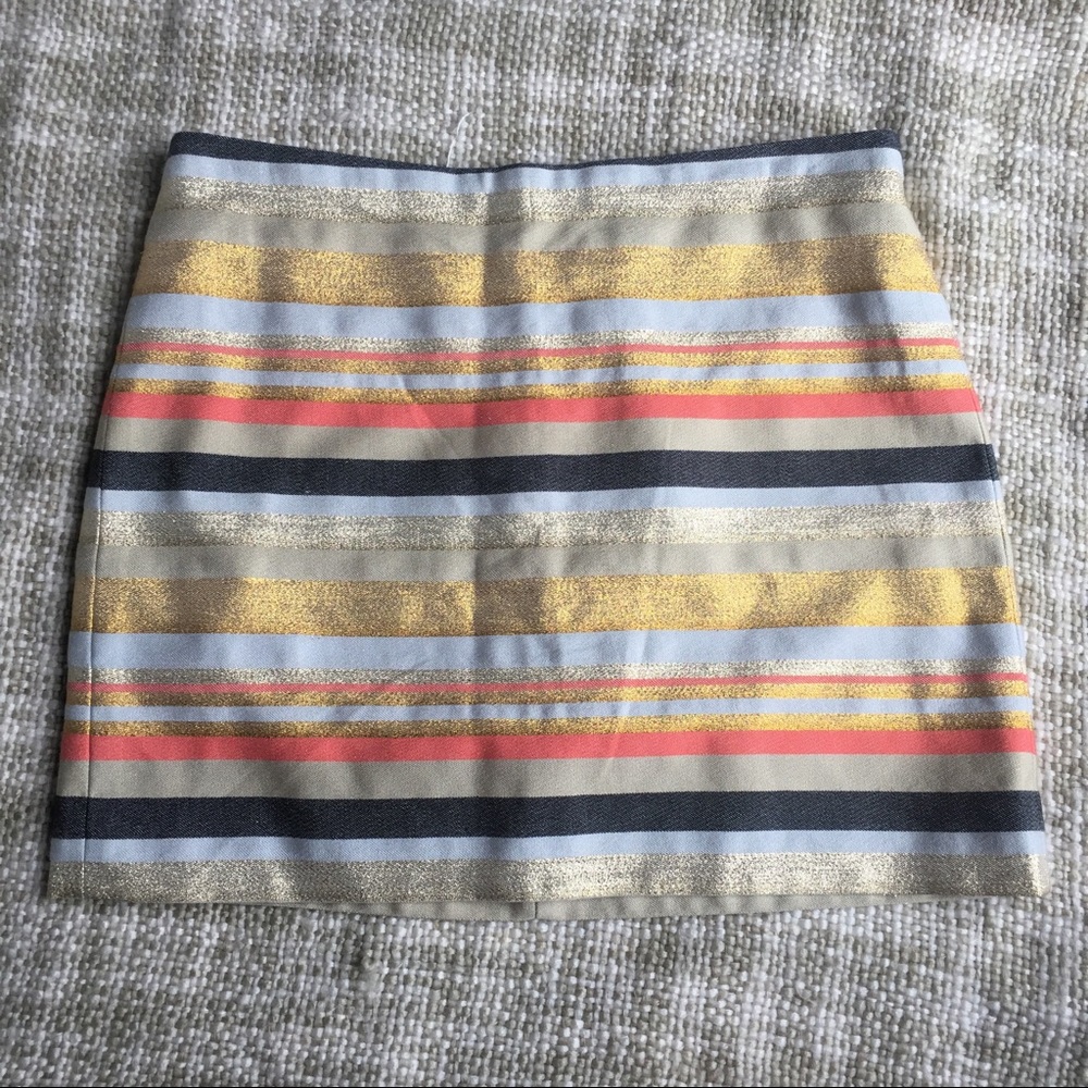 CUTE! Striped J. Crew mini skirt - Size: 4