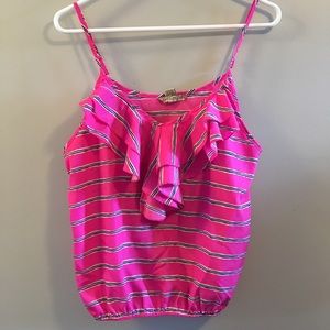 Pink Striped Blouse