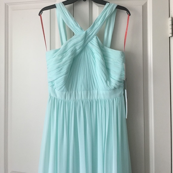 Monique Lhuillier Mint Bridesmaid Dress NEW! - Picture 2 of 7