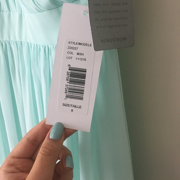 Monique Lhuillier Mint Bridesmaid Dress NEW! - Picture 4 of 7
