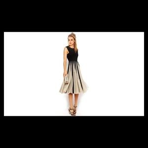 Black and ivory dress by Leo Rosi