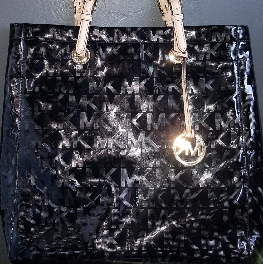 MK let set metallic tote
