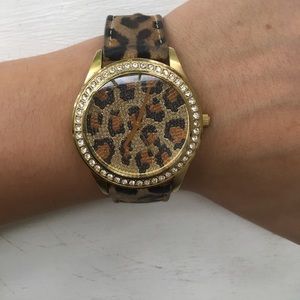 Guess cheetah watch