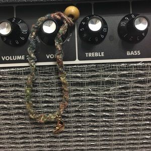 Tie-dyed hemp anklet