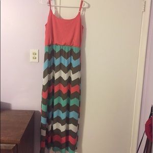 Rue 21 Chevron Maxi Dress