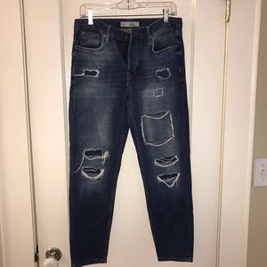 Topshop Hayden Moto Jeans