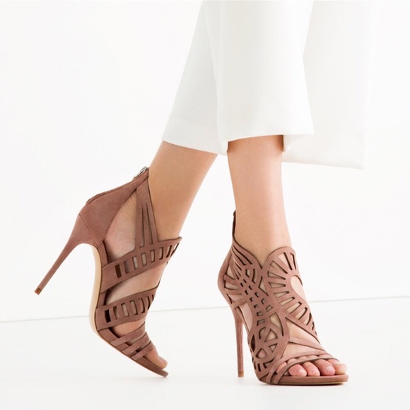 Zara Shoes - GENUINE LEATHER Taupe suede Zara sandals | EU 37