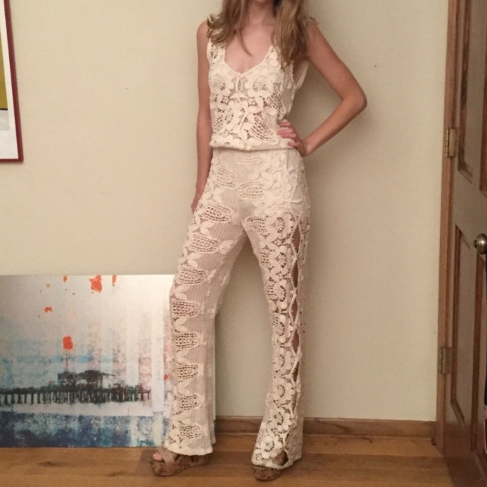 Free People  / Jen's Pirate Booty Lace Jumpsuit