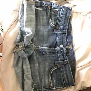 7 for all mankind jean shorts size 25