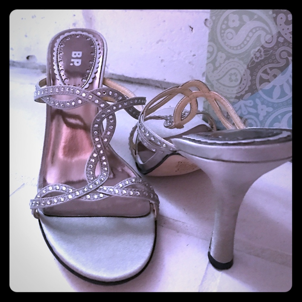 Nordstrom BP sparkly satin sandal