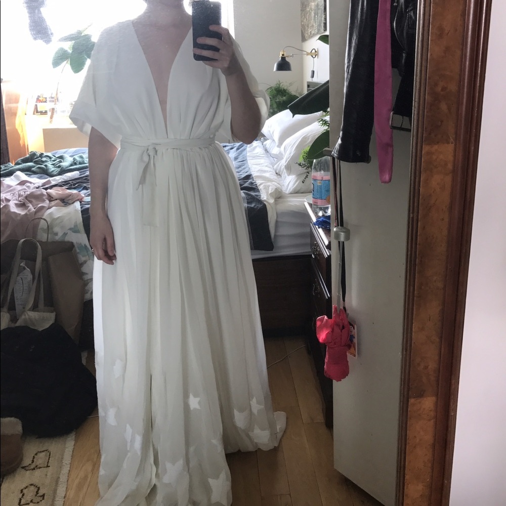 Mara Hoffman Embroidered Slit Maxi Dress - Picture 5 of 6