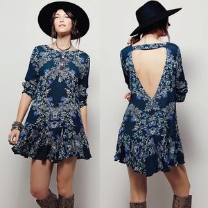 Free People Smooth Talker Tunic Emerald Combo