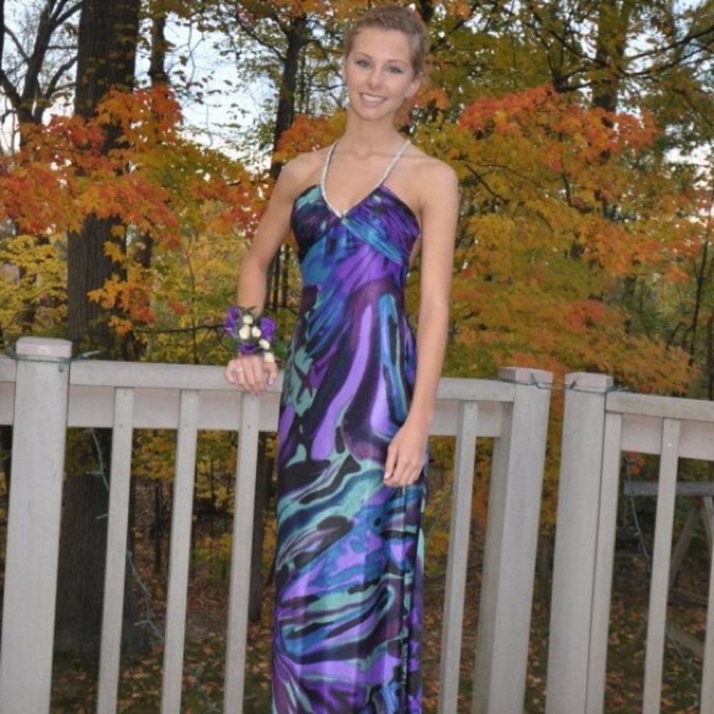 WORN ONCE Morgan & Co multi colored full length