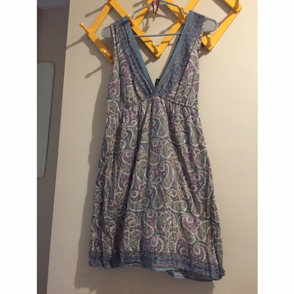 Angie boho paisley dress