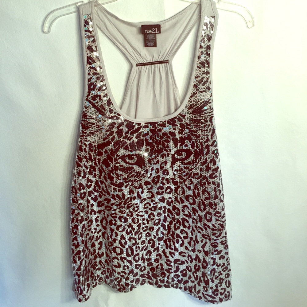 Rue 21 Sequin tiger 🐯 top