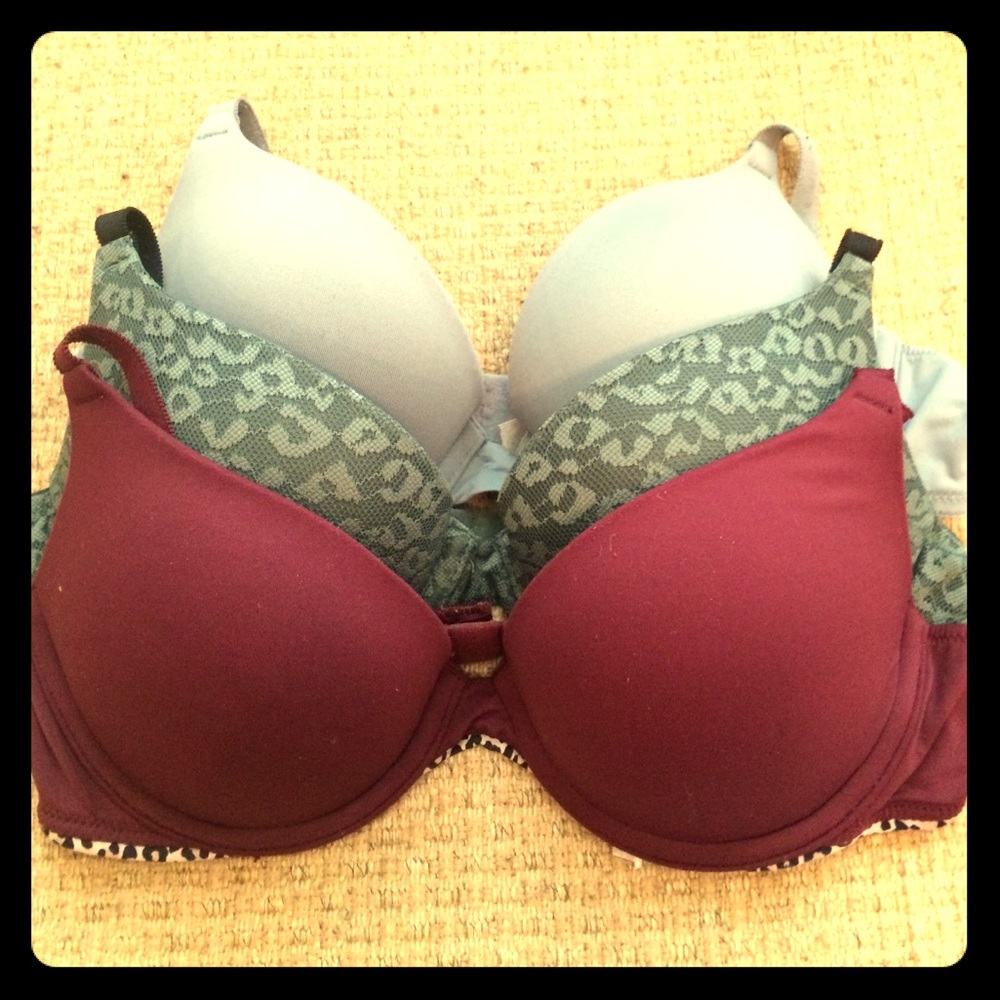 Three Victoria secret push up bras