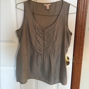 Silk jcrew tank top