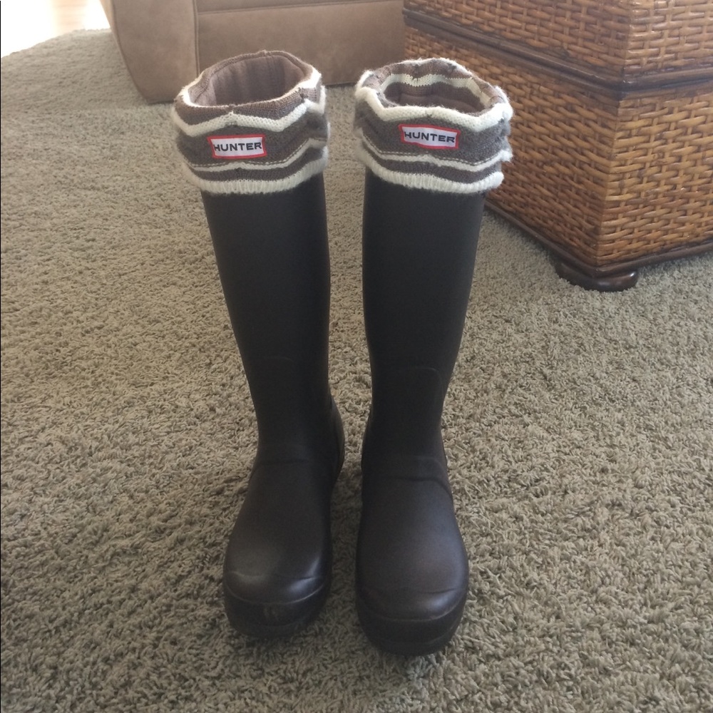 Matte Black Hunter Boots