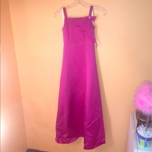 WORN ONCE Magenta junior full length dress