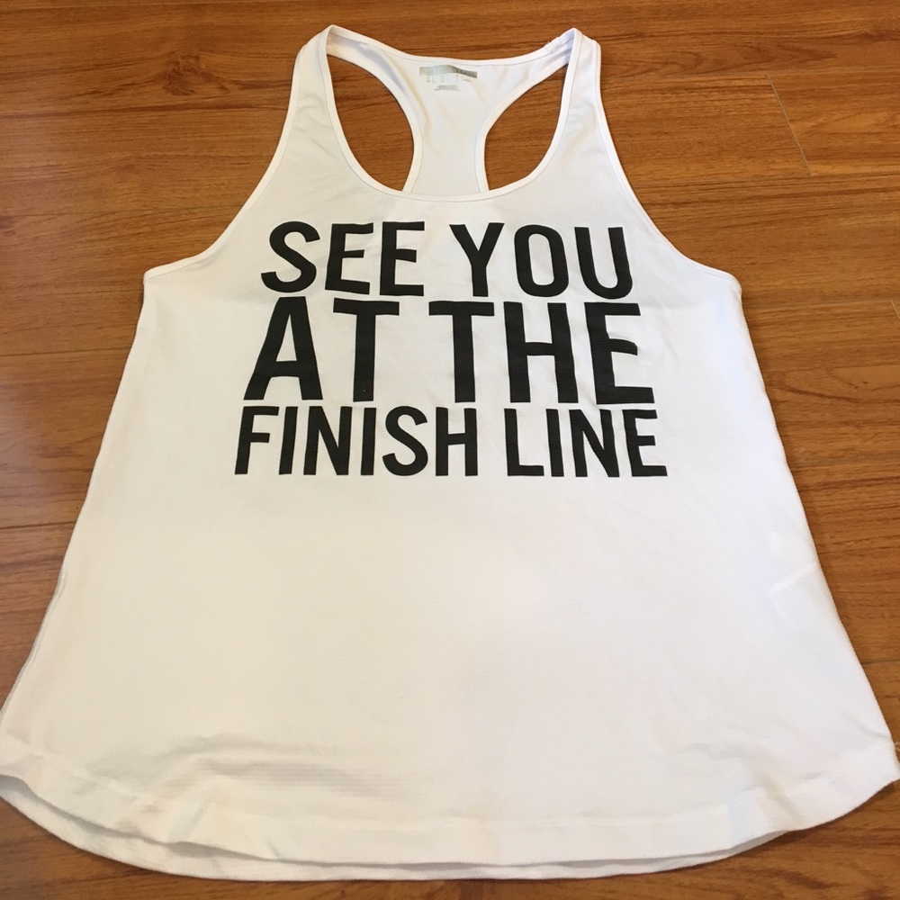 White work out tank