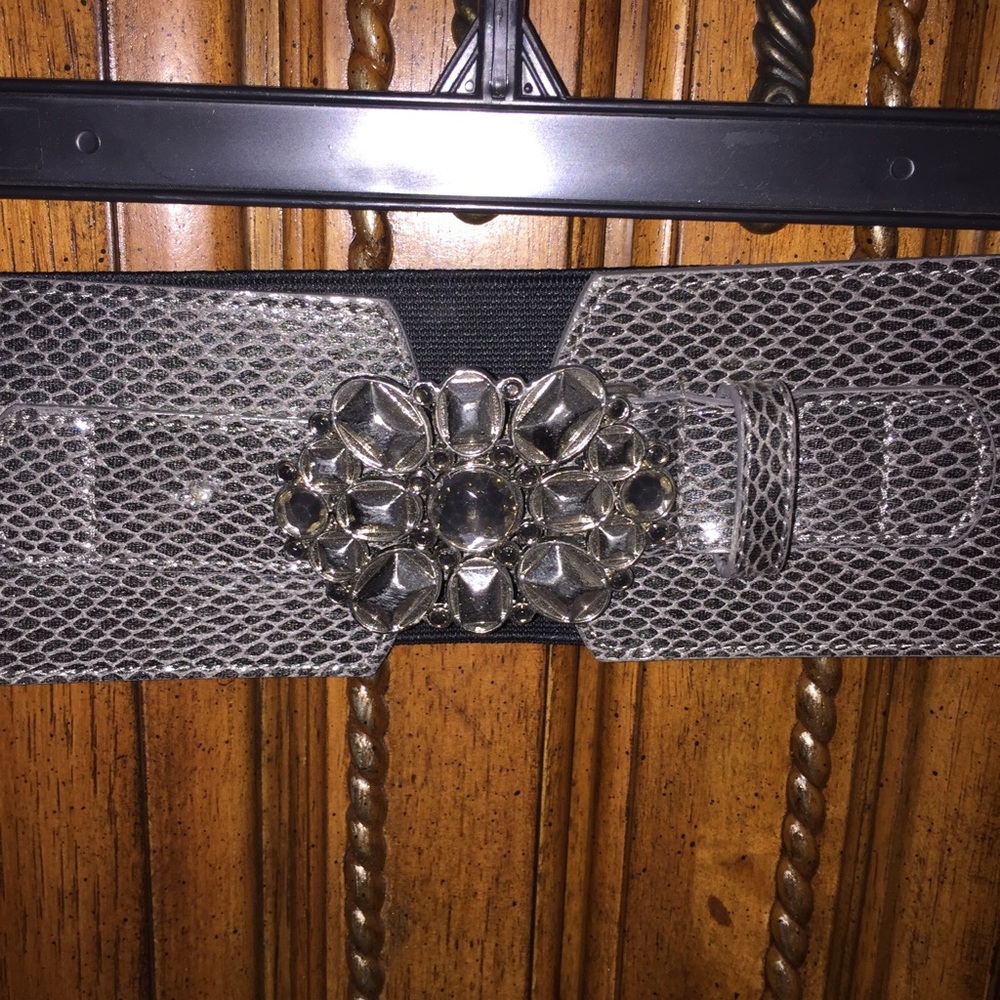 New York & Company • Silver Jeweled Belt - Picture 2 of 3