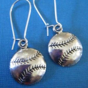Baseball earrings