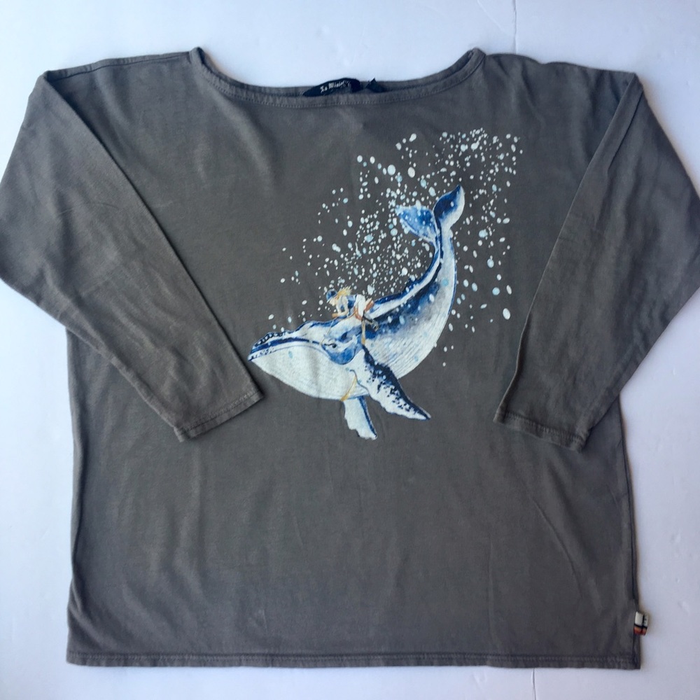 NWT La Miniatura girls whale long sleeve tee ~