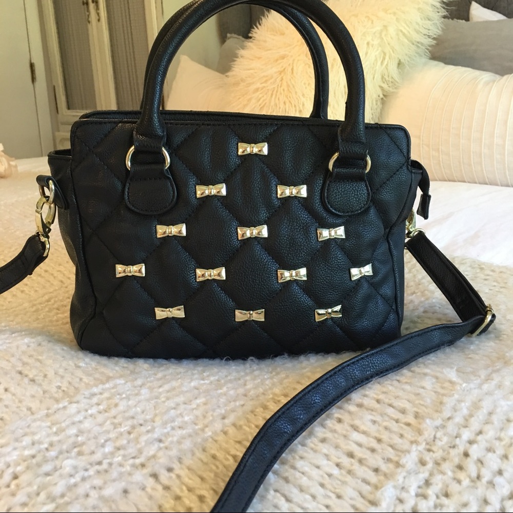 Betsey Johnson black leather purse