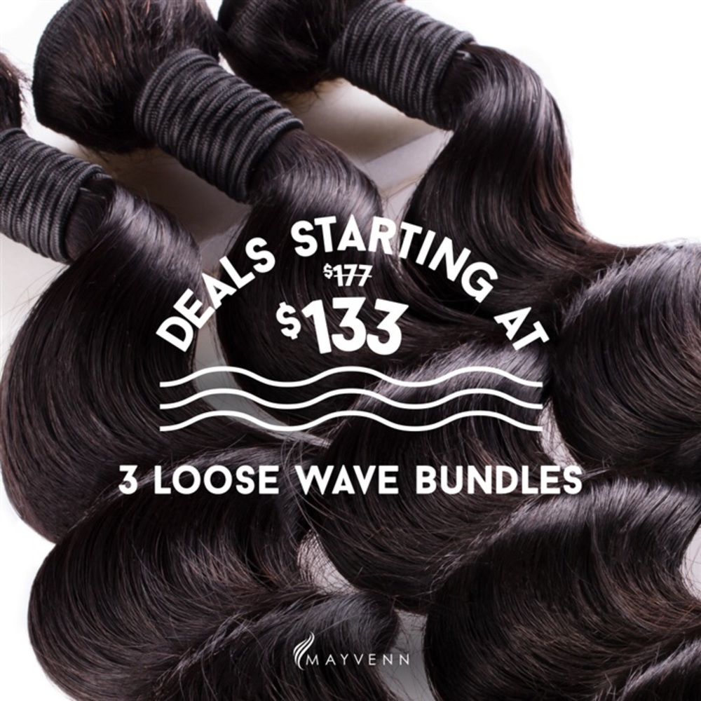 3 Loose Wave Bundles