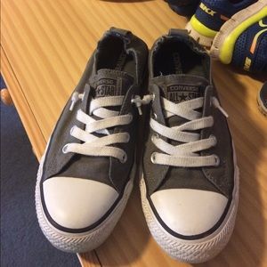 Converse shoreline. Elastic back.