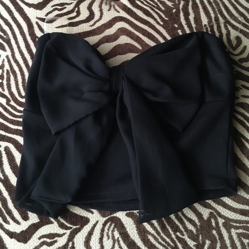 Charlotte Russe bow crop top