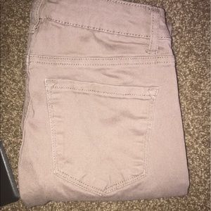 Refuge high waisted beige skinny jeans