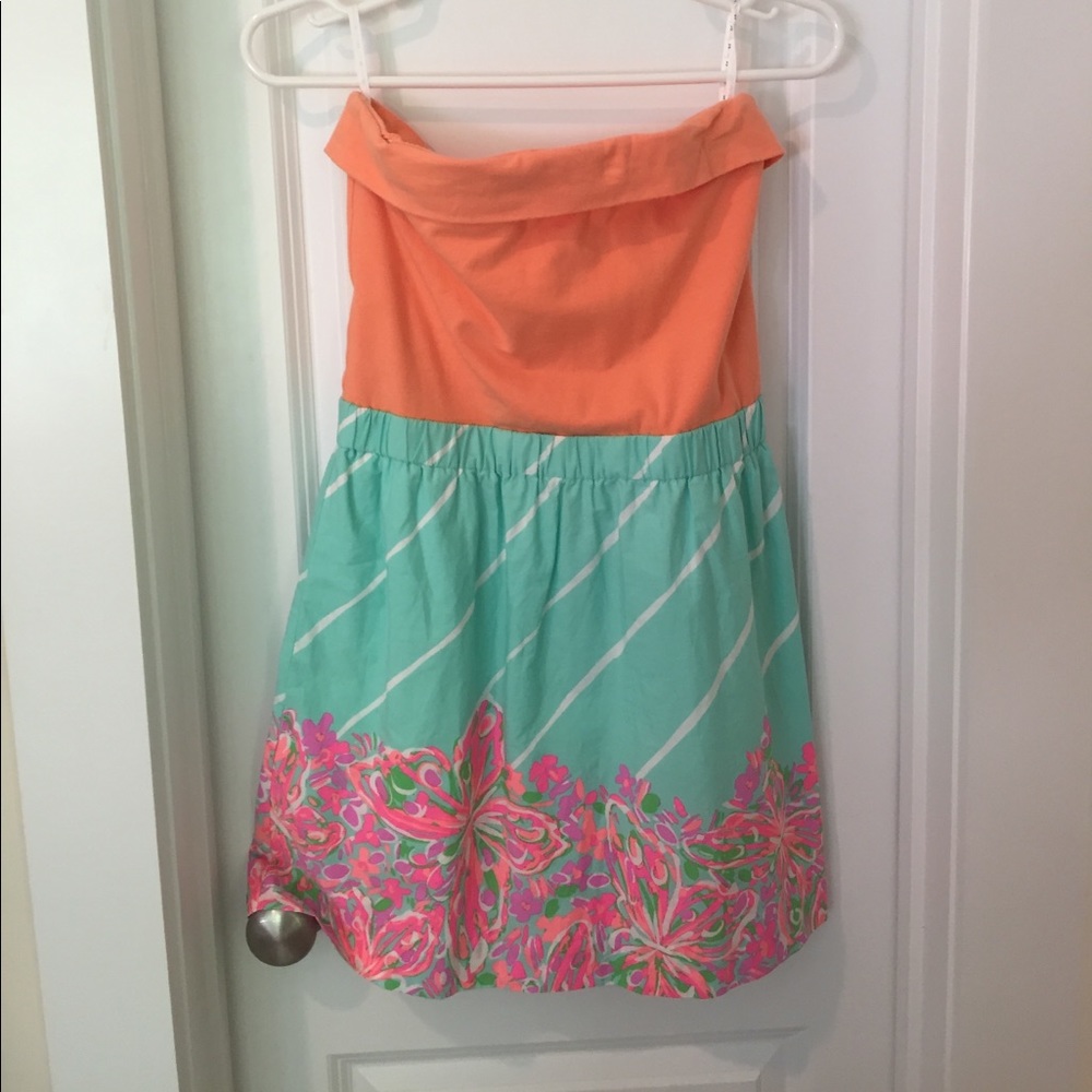 Lilly Pulitzer strapless dress