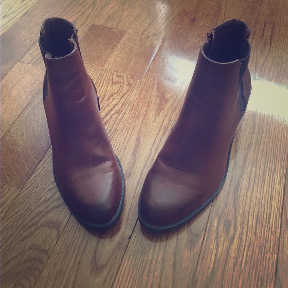 Barely worn brown booties