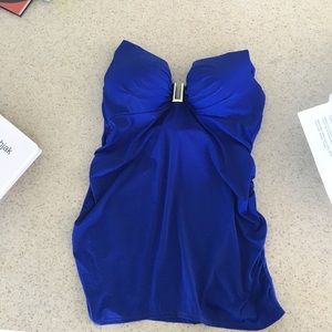 Swim by cacique built in bra royal blue swimsuit