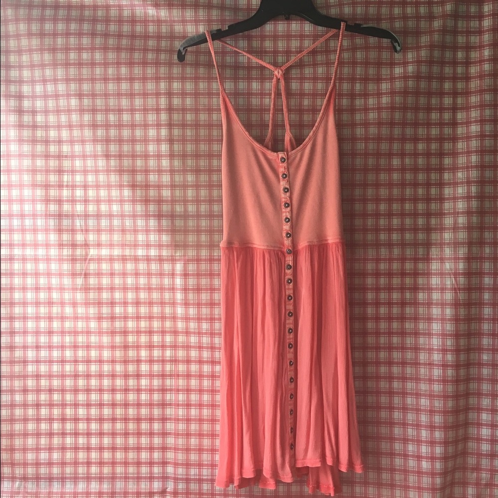 Salmon racer back dress!