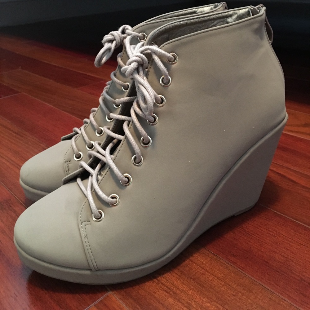 Tan booties