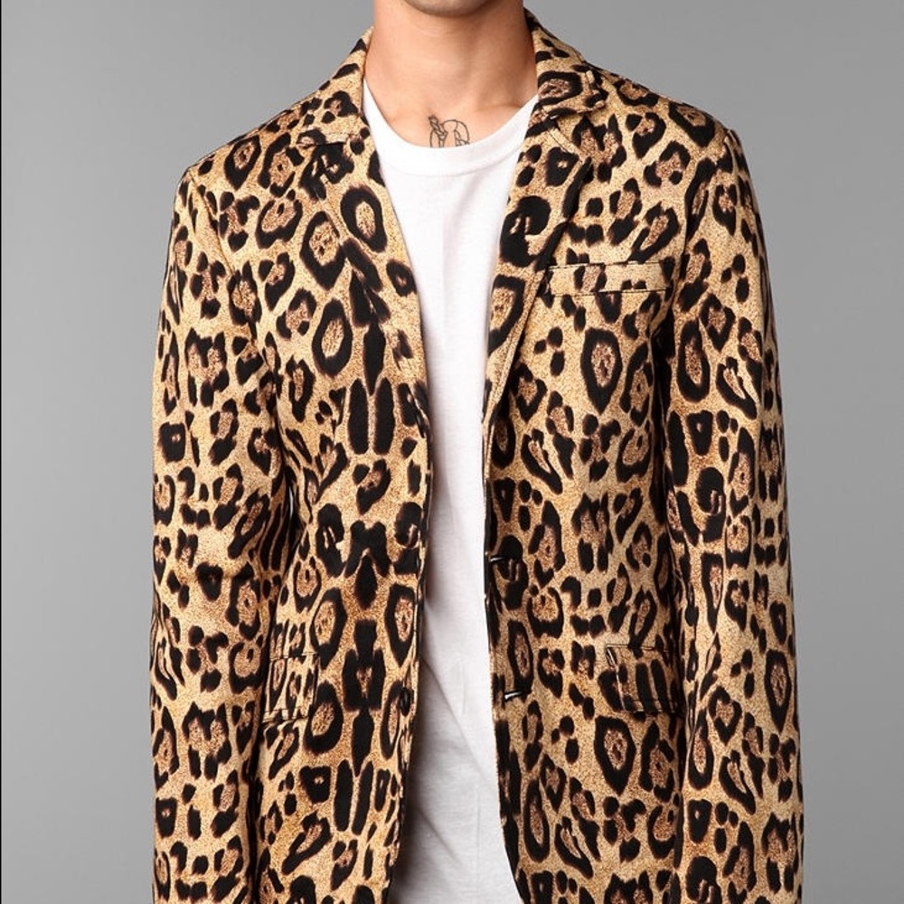 Men's Leopard Blazer - size medium