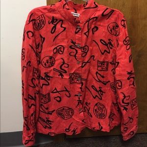 Chico's size 2 Asian inspired lightweight jacket