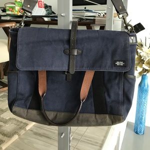 Jack Spade navy messenger bag