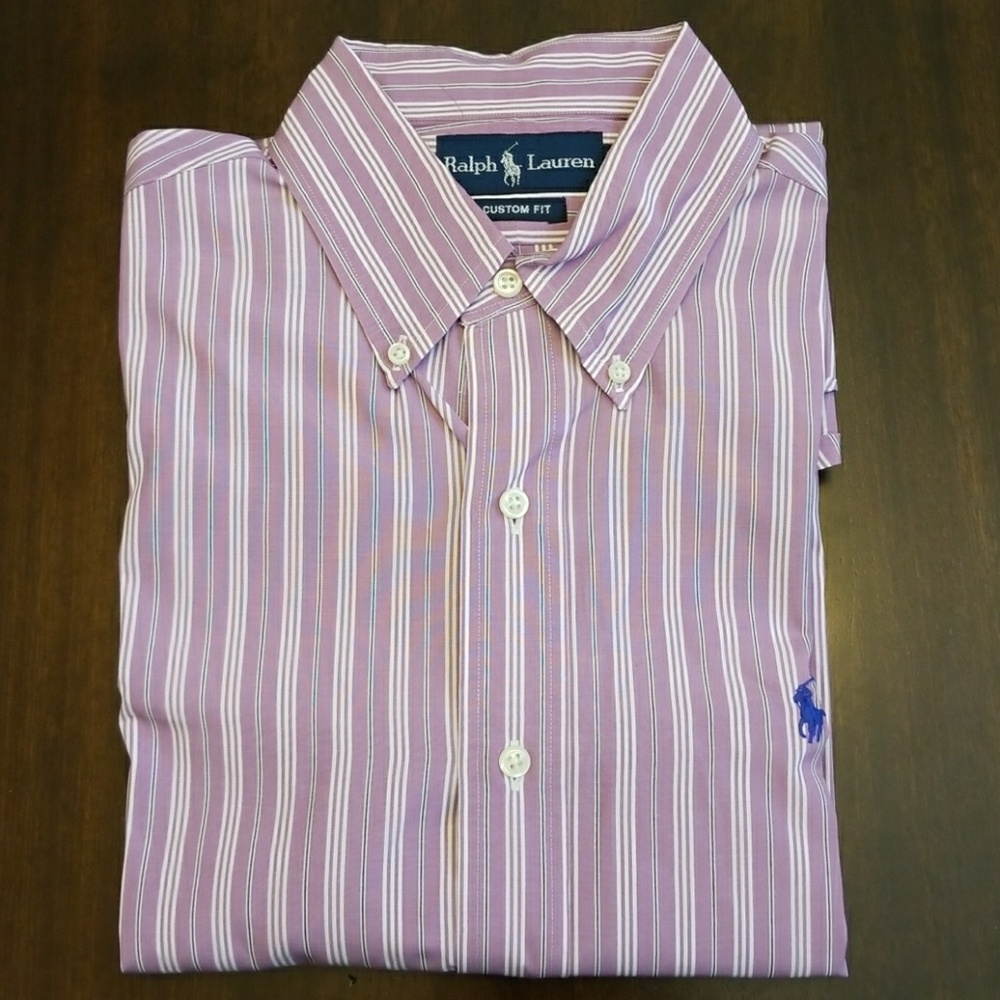 Ralph Lauren LS button down custom fit 15.5 Medium