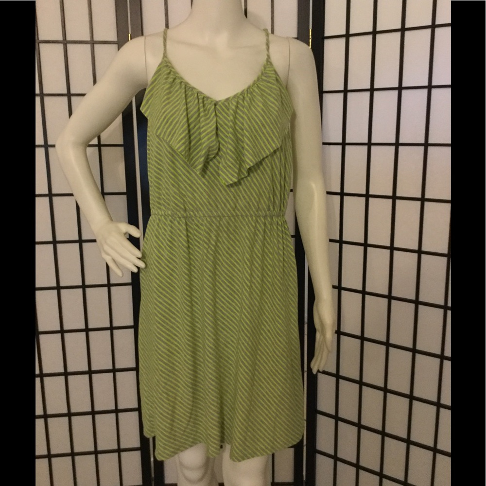 Mossimo neon yellow and gray dress